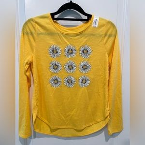 New Girls SO Favorite Graphic Tee Size: L (10/12) Color: Yellow